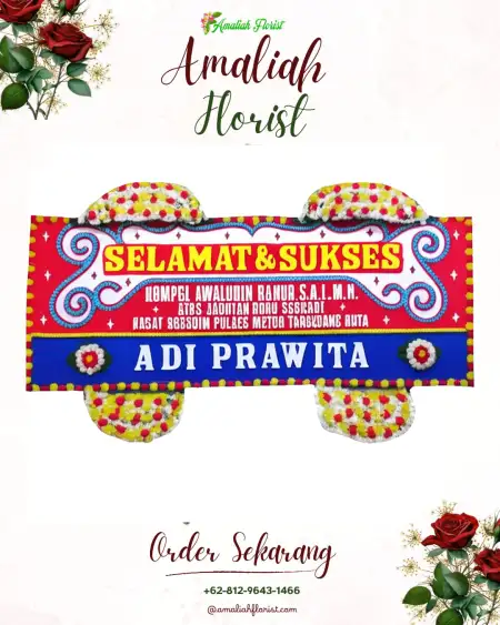 Papan Bunga Ucapan Selamat Karang Kedawung